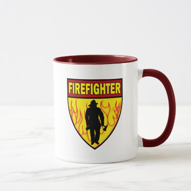 MUG EMBLÈME DE SAPEUR-POMPIER (Droite)