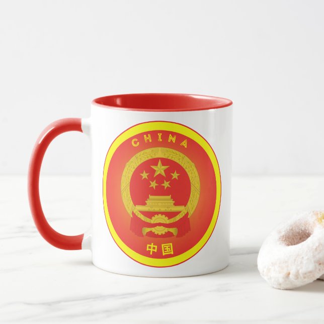 Mug Emblème du patrimoine chinois (Avec donut)