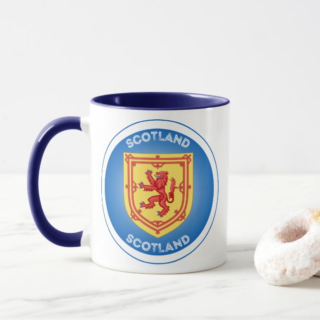 Mug Emblème du patrimoine écossais (Avec donut)