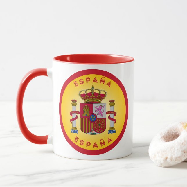 Mug Emblème du patrimoine espagnol (Avec donut)