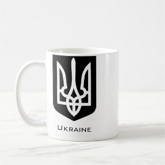Mug Emblème graphique contemporain Tryzub d'Ukraine