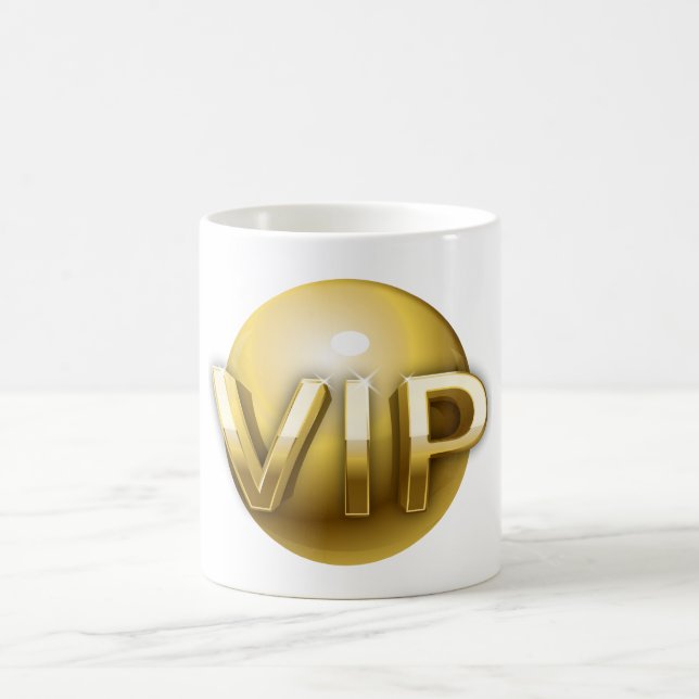 Mug Emblème VIP Luxe 3D Or (Centre)