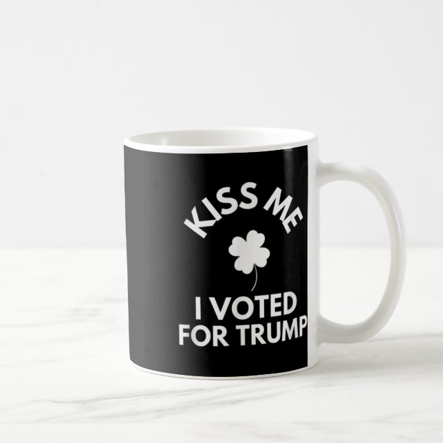 Mug Embrasse-Moi J'Ai Voté Pour Trump Drôle (Droite)