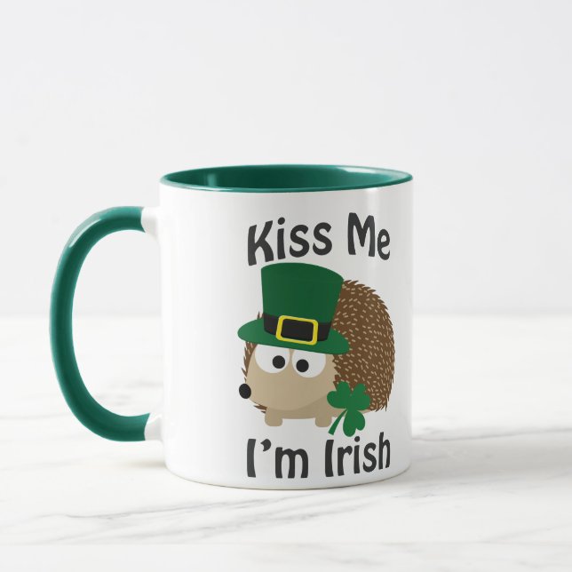 Mug Embrasse-moi Je suis un hérisson irlandais (Gauche)
