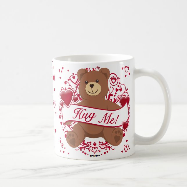 Mug Embrasse-Moi ! Saint-Valentin Teddy Bear (Droite)
