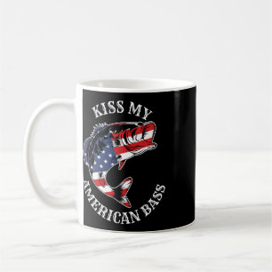 Mug Embrasse mon B américain - Patriote Redneck de pêc