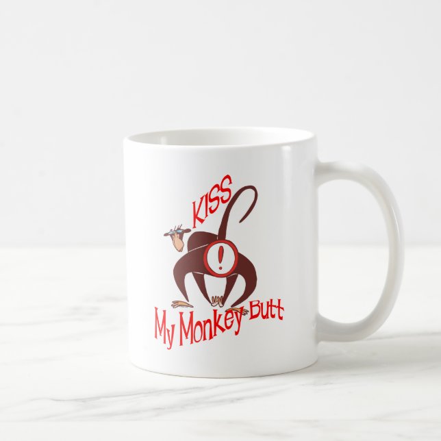 Mug Embrasse mon singe Butt (Droite)