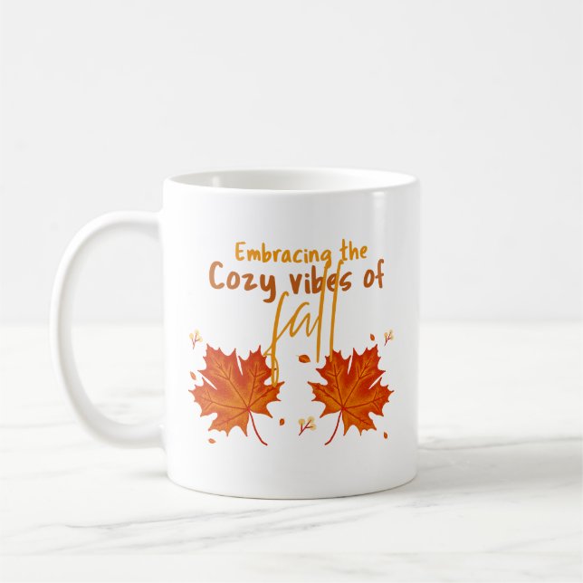 Mug Embrasser l'ambiance cosy de l'automne. (Gauche)