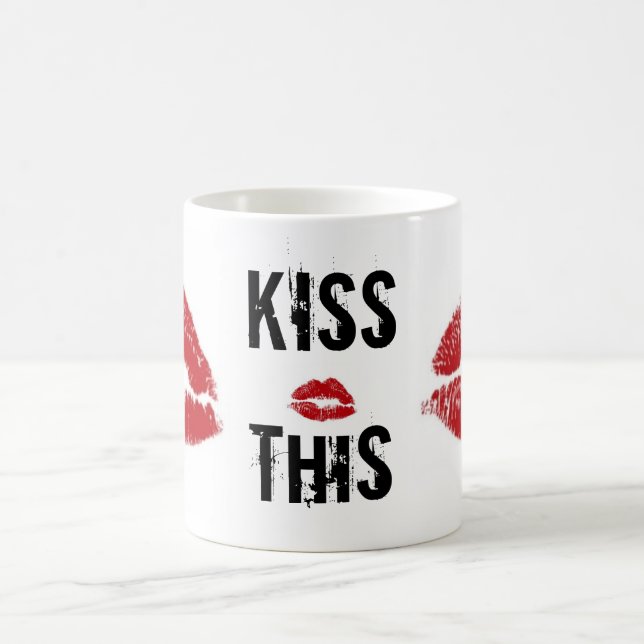 Mug embrassez ce rouge à lèvres (Centre)