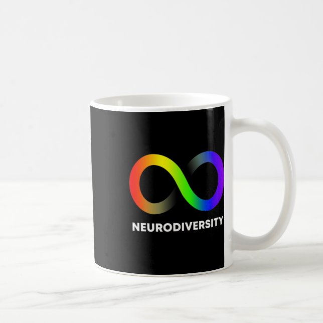 Mug Embrassez La Neurodiversité Autisme Adhd Asd Infin (Droite)