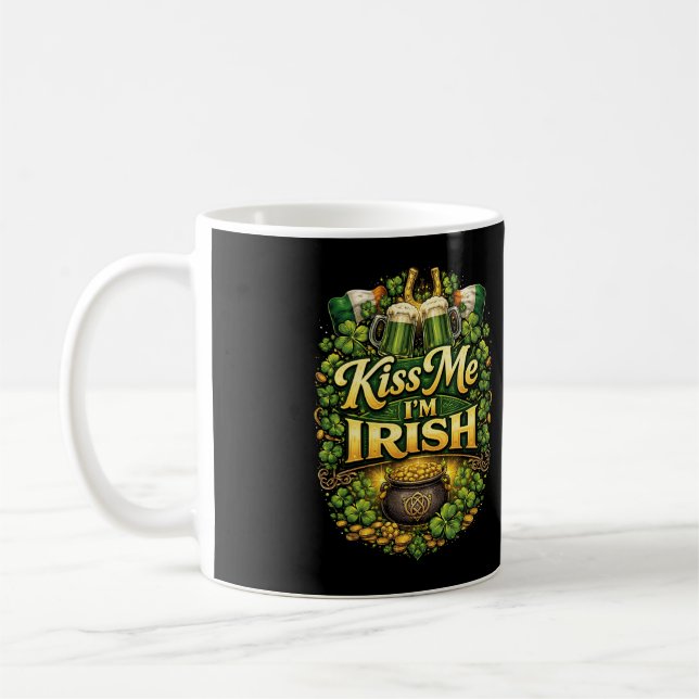 Mug Embrassez-moi, je suis Irlandais (Gauche)