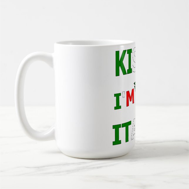 Mug Embrassez-moi, je suis italien (Gauche)