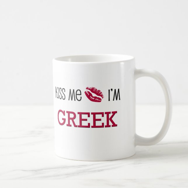 Mug Embrassez-moi que je suis GREC (Droite)