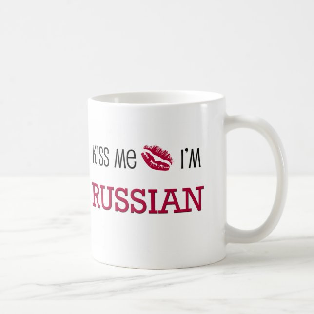 Mug Embrassez-moi que je suis RUSSE (Droite)