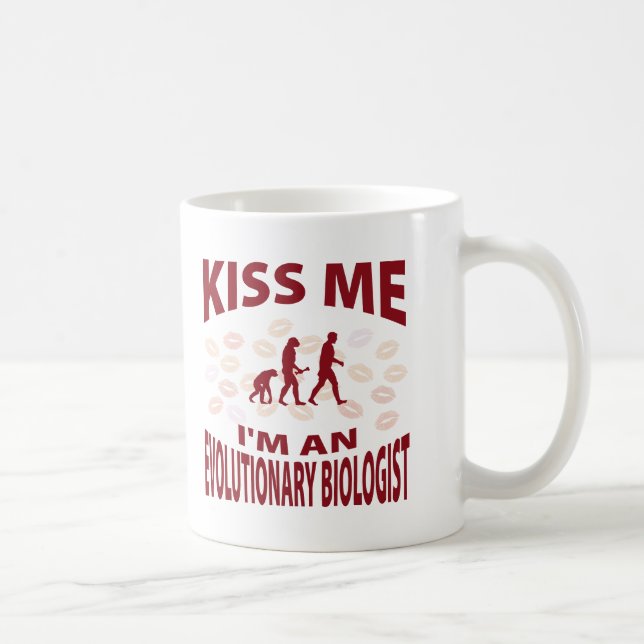 Mug Embrassez-moi que je suis un biologiste (Droite)