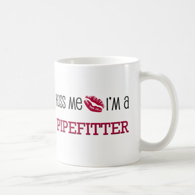 Mug Embrassez-moi que je suis un PIPEFITTER (Droite)