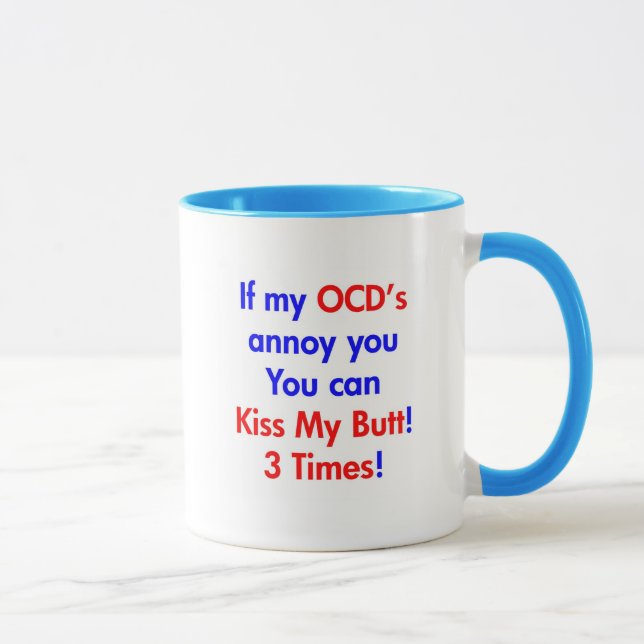 Mug Embrassez mon bout !  3 fois ! (Droite)