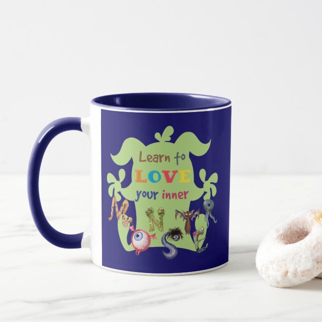 Mug Embrassez votre monstre intérieur (Avec donut)