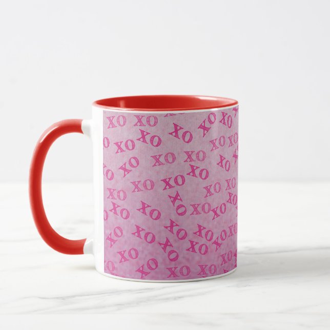 Mug Embrous Et Baisers Rose XO XO (Gauche)
