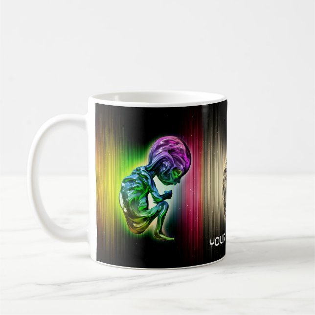 Mug embryon hybride Alien. Personnalisable  (Gauche)
