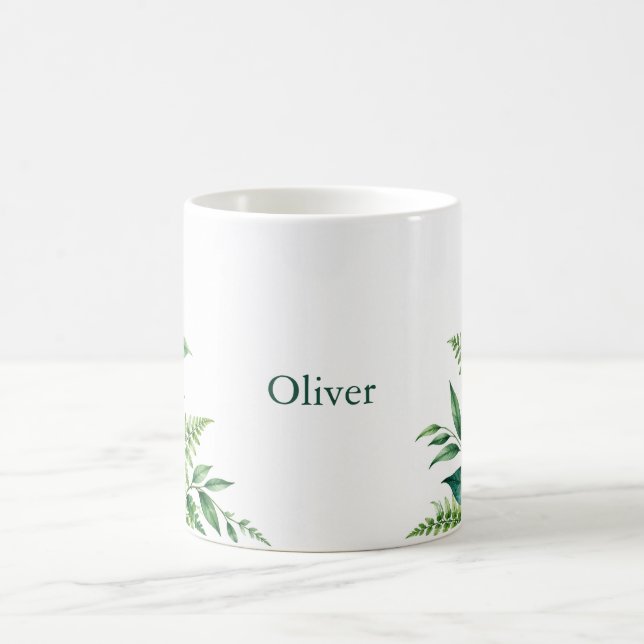 Mug Emerald Fern Personnalisé (Centre)