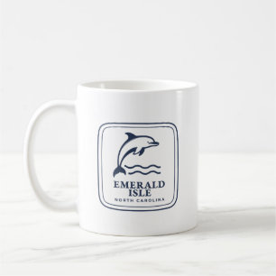 Mug Emerald Isle Caroline du Nord Dauphin Plage Côtièr