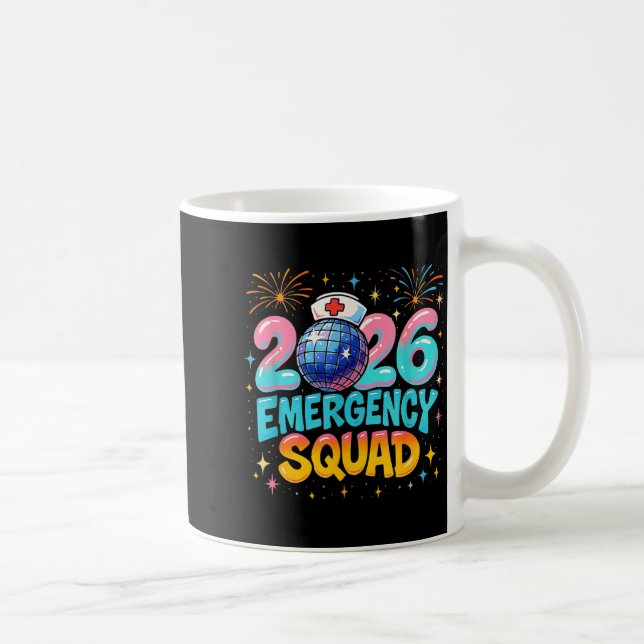 Mug Emergency Squad New Year 2026 Medical Crew Nurse E (Droite)