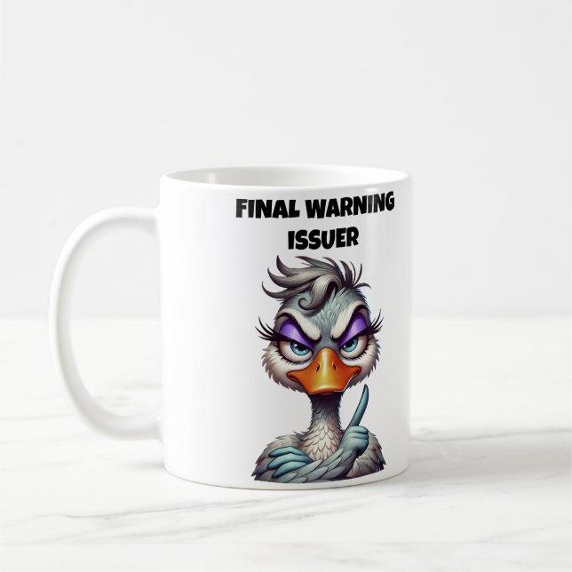 Mug Émetteur d'avertissement final Maman (Gauche)
