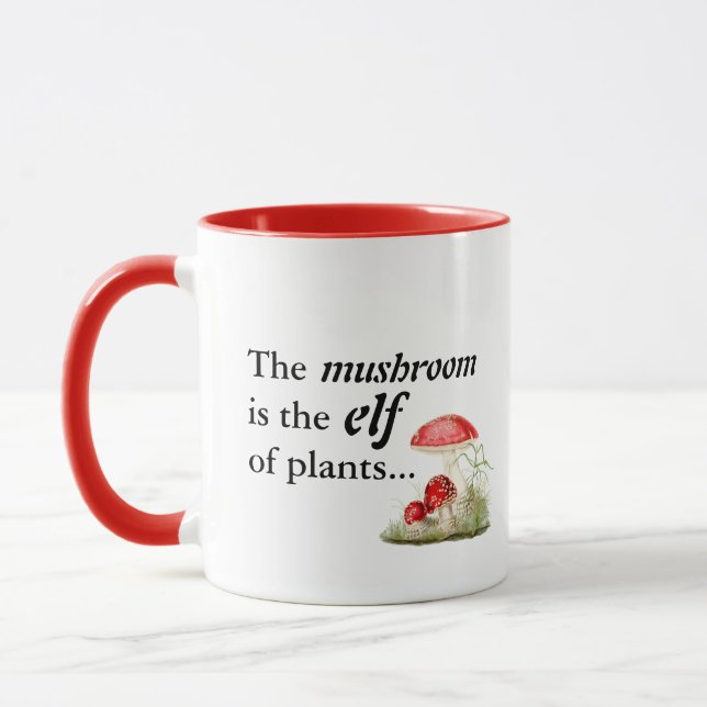 Mug Emily Dickinson "Le champignon est l'elfe des Plan (Gauche)