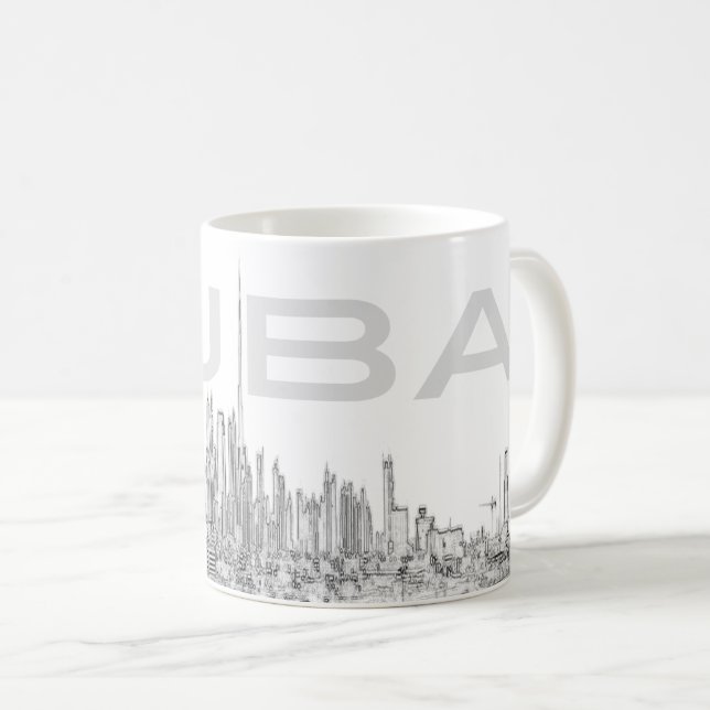 Mug Émirats arabes unis - Dubaï - Tours de marina (Devant droit)