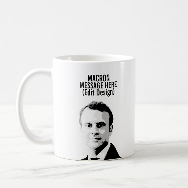 MUG EMMANUEL MACRON PERSONNALISÉ (Gauche)