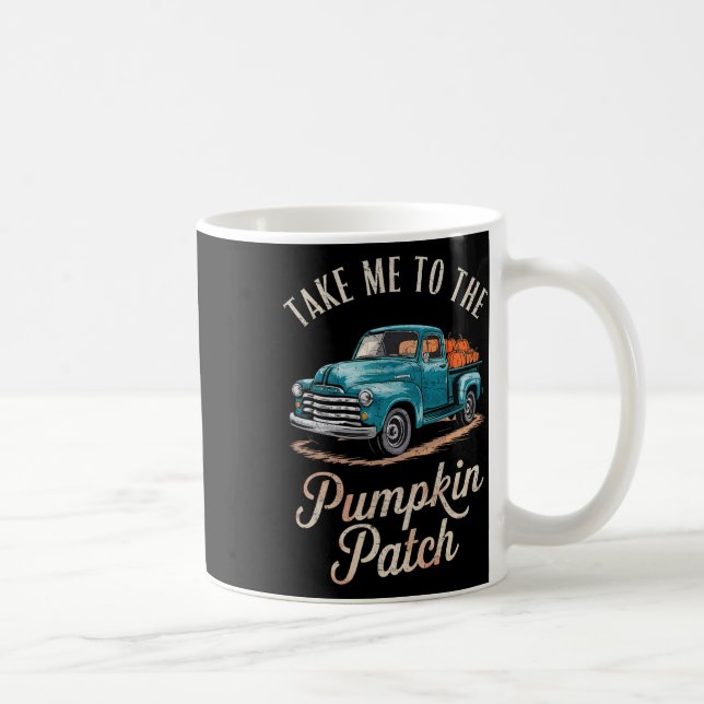 Mug Emmenez-Moi Au Camion Citrouille Patch Automne Hal (Droite)