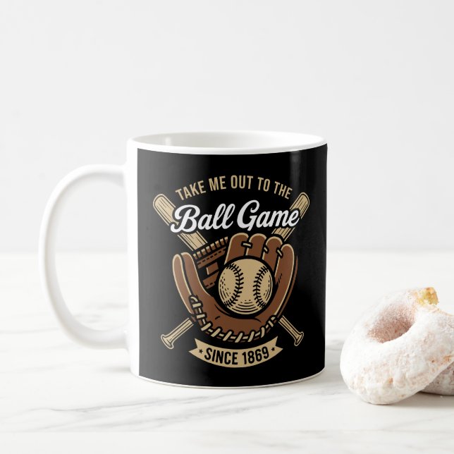 Mug Emmenez-moi au match de baseball (Avec donut)