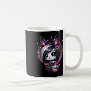 Mug Emo Pâques Bunny mignon Goth Girl Whimsigoth Egg H