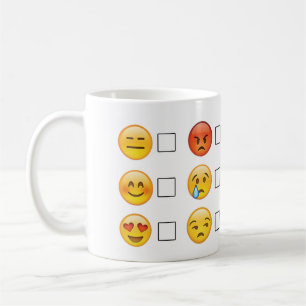 Mug Emoji fait face à des émotions