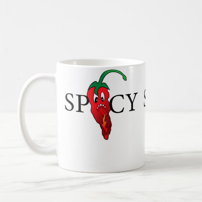 Mug Émoticon de piment épicé froid Émoticon épicé Froi (Gauche)