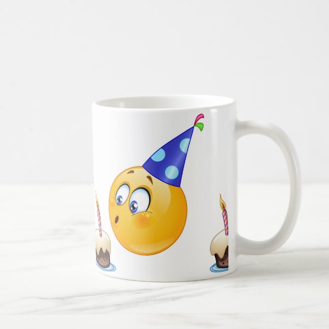 Mug émoticône anniversaire (Droite)