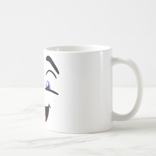 Mug émoticône, émoticône, visage (Droite)
