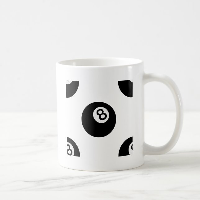 Mug émoticône huit balles (Droite)