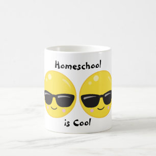 Mug Émoticône Lunettes de Soleil Sourire Homeschool es