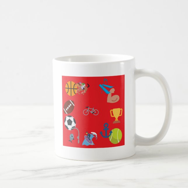 Mug émoticône sportive (Droite)