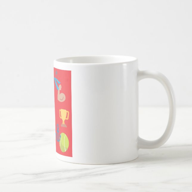 Mug émoticône sportive (Droite)