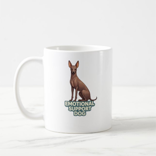 Mug Emotional Support Dog Peruvian Inca Orchid (Gauche)