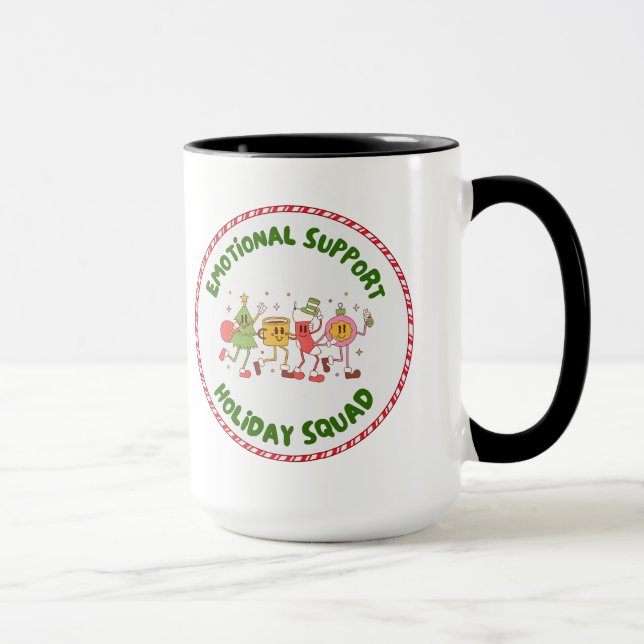 Mug Emotional Support Holiday Squad (Droite)