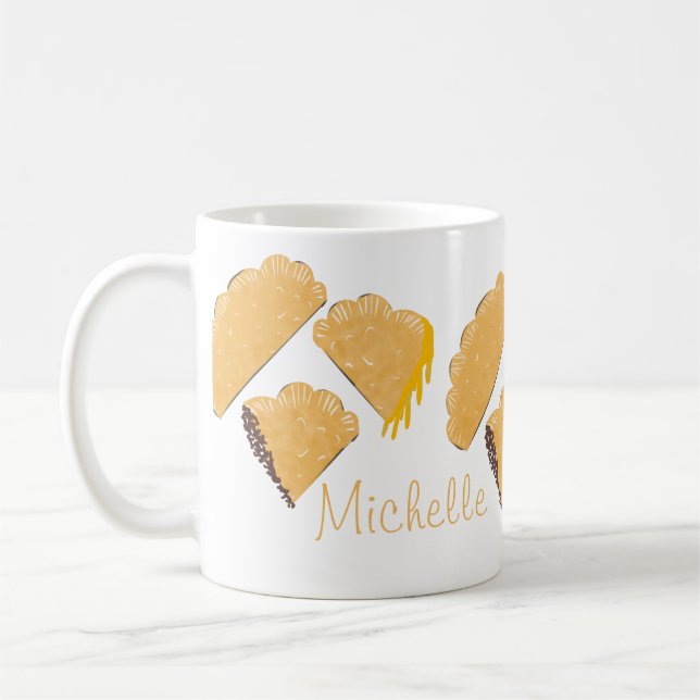 Mug Empanada Viande Fromage Qui Dégouline Dessinée à l (Gauche)
