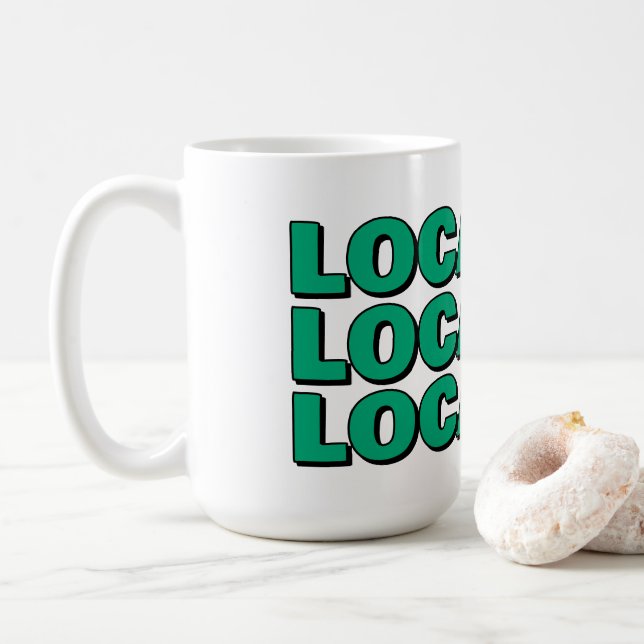 Mug Emplacement emplacement emplacement cadeau drôle p (Avec donut)