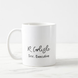Mug Employé de bureau minimaliste moderne