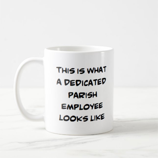 Mug employé de la paroisse, dévoué (Gauche)