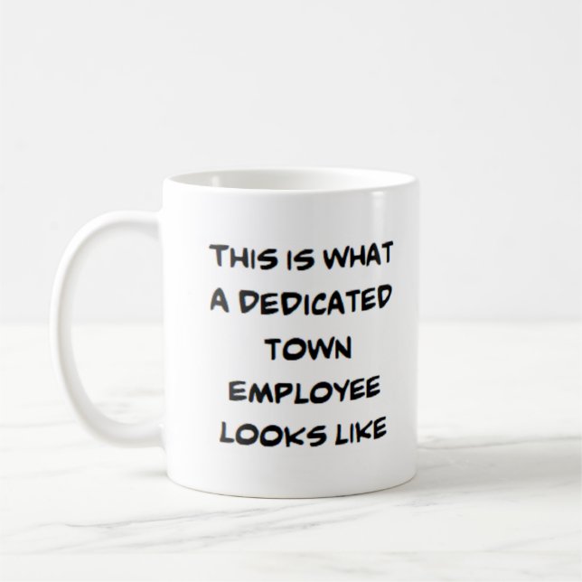 Mug employé de la ville, dévoué (Gauche)