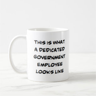 Mug employé du gouvernement, dévoué